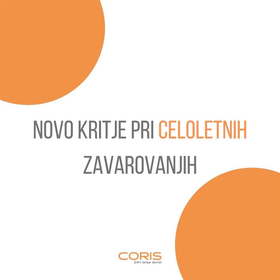 Novo kritje pri celoletnih zavarovanjih